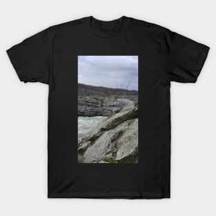 Rocky Winter at Great Falls T-Shirt